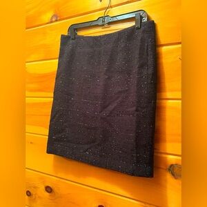 Laundry By Shelli Segal Black & Silver Skirt Women’s Size 8.